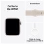 Apple Watch SE GPS - 40mm - Boîtier Starlight Aluminium - Bracelet Starlight Sport Band - S/M