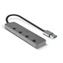 Lindy 43309 hub & concentrateur USB 3.2 Gen 1 (3.1 Gen 1) Type-A 5 Mbit/s Gris