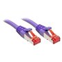 Lindy Rj45/Rj45 Cat6 2m câble de réseau Violet S/FTP (S-STP)