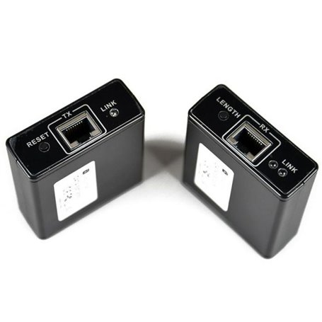 Techly IDATA EXT-E70 extension audio/video Émetteur et récepteur AV Noir