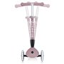 Trottinette 3 roues pliable - GLOBBER - JUNIOR LIGHTS ECOLOGIC - Rose Framboise - Lumineuses - Plastique recyclé - 2 a 6