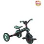 Tricycle évolutif EXPLORER 4 EN 1 PLIABLE - GLOBBER - Olive - Draisienne - de 10 mois a 5 ans - Montage sans outils