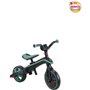 Tricycle évolutif EXPLORER 4 EN 1 PLIABLE - GLOBBER - Olive - Draisienne - de 10 mois a 5 ans - Montage sans outils