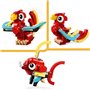LEGO 31145 Creator 3en1 Le Dragon Rouge Jouet avec 3 Figurines d'Animaux, dont un Dragon Rouge, un Poisson et un Phénix