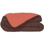 CALGARY Couette chaude Microfibre 400g/m² Chocolat & Corail 140x200cm
