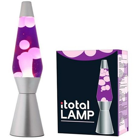 Lampe à Lave iTotal Pourpre Rose 36 cm