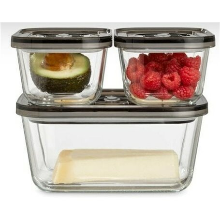 Boîte à lunch CASO VacuBoxx Eco-Set Transparent 1