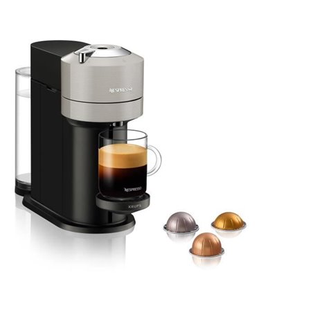 Machine a café NESPRESSO KRUPS VERTUO NEXT Gris Clair Cafetiere a capsules espresso YY4298FD