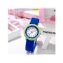 Montre enfant étanche à quartz - Modèle Flex - Bleue/Verte