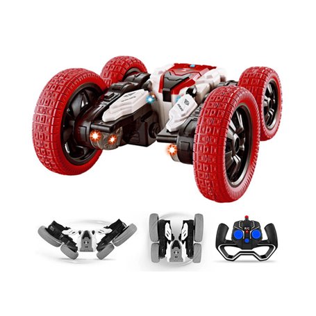 Véhicule télécommandé 4x4 2.4Ghz rotatif 360°- Rouge