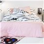 Housse de Couette HappyFriday Blanc Blush  Multicouleur 180 x 220 cm