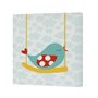 Toile HappyFriday Mr Fox Little birds Multicouleur 27 x 27 cm