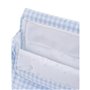Sac organisateur pour poussette de bébé Mi bollito Bleu Vichy 10 x 35 x 35 cm