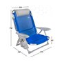 Chaise de Plage Colorbaby 51 x 45 x 76 cm Bleu