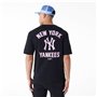 T-shirt à manches courtes homme New Era  WORDMARK OS TEE NEYYAN 60435524  Noir (L)