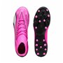 Chaussures de Football Multi-crampons pour Adultes Puma Ultra Pro MG Blanc Rose foncé