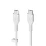 Belkin BOOSTCHARGE Flex câble USB 2 m USB 2.0 USB C Blanc