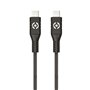 Câble USB-C Celly PL2MUSBCUSBC 2 m Noir