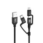 TIGER POWER LITE CABLE 3EN1 USB-A USB-C/LIGHTNING/MICRO-USB 1