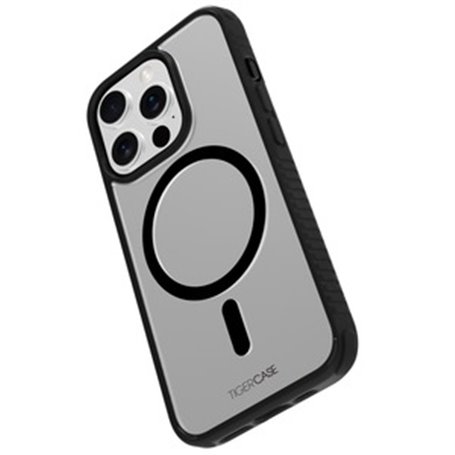 TIGER CASE LITE COQUE MAGSAFE 2M NOIR TRANSLUCIDE IPHONE 15 PRO