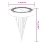 vidaXL Lampes solaires de sol et piquets de sol extérieur 4 pcs