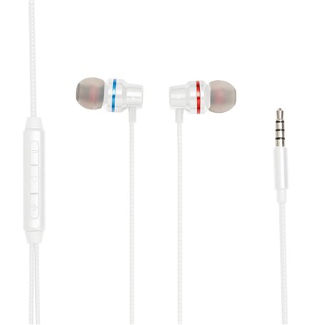Ecouteurs WE avec micro 1.2m - jack 3.5mm