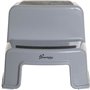 Tabouret marchepied - DREAMBABY - 2 Up - Antidérapant et texturé - Jusqu'a 80 kg pour les petits et les adultes - Gris e