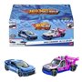 HOT WHEELS pack de 2 pull backs speeders, mini véhicules HPR91 - modele aléatoire