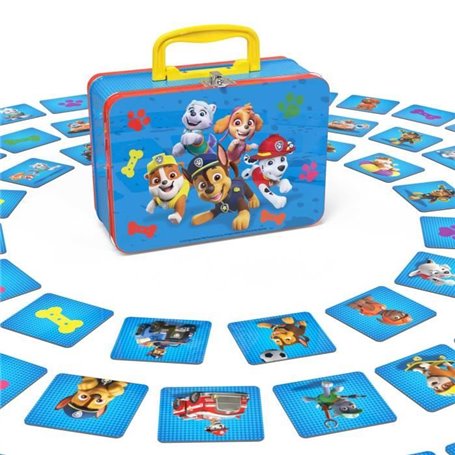 Games PAT PATROUILLE - Memo Valisette La Pat Patrouille - Jeu De Société Paw Patrol - Jeu De Mémoire Concentration 72 Cartes Pou