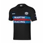 T shirt à manches courtes Sparco Martini Racing Noir S