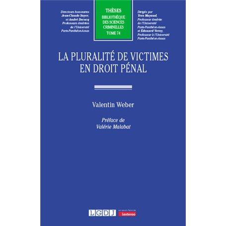 La pluralité de victimes en droit pénal