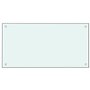 vidaXL Dosserets de cuisine 2 pcs blanc 80x50 cm verre trempé