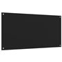 vidaXL Dosserets de cuisine 2 pcs noir 80x50 cm verre trempé
