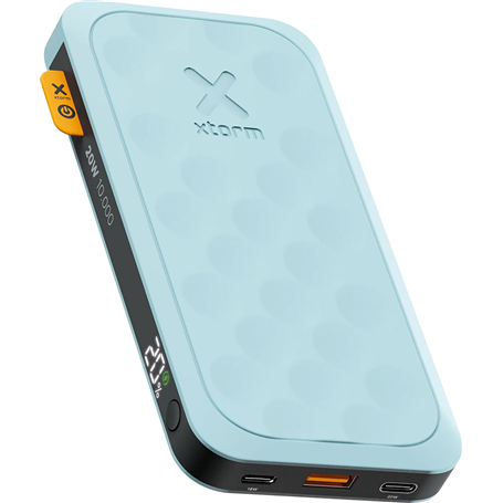 Powerbank Fuel Serie 5 USB A+C+C Power Delivery 10000mAh Bleue - 100% Plastique recyclé Xtorm