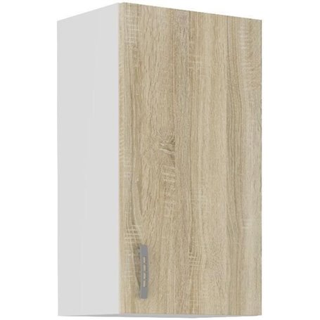 Meuble haut SARA - 1 porte - Décor chene sonoma - L40xP31xH71