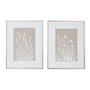 Toile Home ESPRIT Blanc Beige Fleurs Scandinave 62 x 4
