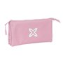 Trousse Fourre-Tout Triple Munich Basic Rose 22 x 12 x 3 cm