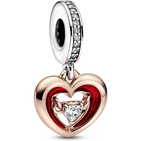 Pendentif Femme Pandora TWO-TONE RADIANT HEART