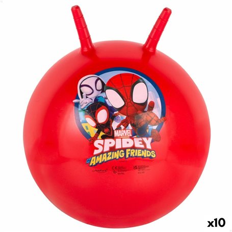 Boule à sauter Spidey Ø 45 cm Rouge (10 Unités)