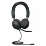 Jabra Evolve2 40, MS Stereo Casque Avec fil Arceau Bureau/Centre d'appels USB Type-C Bluetooth Noir