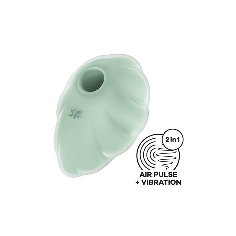 Image secondaire de Aspirateur à clitoris Satisfyer Cloud Dancer Vert
