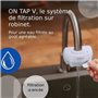 Pack 1 Filtre a eau - BRITA - ON TAP V - 600 L d'eau filtrée / 4 mois - Compatible systeme de filtration sur robinet ON