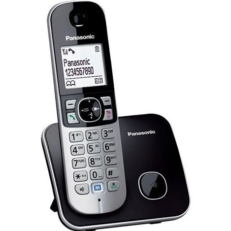 Panasonic KX-TG6811 Solo Téléphone Sans Fil Sans Répondeur Noir