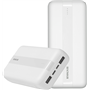 Powerbank USB A/USB C/ Micro USB 20000mAh Blanc Rivacase