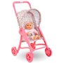 Poussette fleurie pour poupon 30 cm Corolle - Accessoire des 18 mois