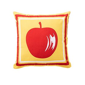Coussin Benetton Jaune Rouge Pomme 40 x 40 cm Carré