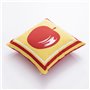 Coussin Benetton Jaune Rouge Pomme 40 x 40 cm Carré