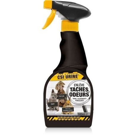 Spray anti odeur et anti tâches CSI URINE - Multi Animaux - 500ml