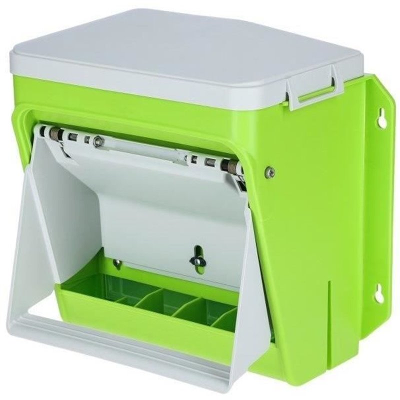 Nourrisseur automatique - KERBL - SmartCoop - Volet de protection - 7,5 kg - Vert