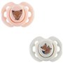 Sucette - TOMMEE TIPPEE - FUN - 0-6 mois - Lot de 2 sucettes symétriques sans BPA - Capsule de stérilisation réutilisable